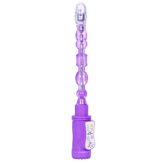 Adjustable free deformation swinging jelly vibrator anus butt plug bead massager sex toy masturbation